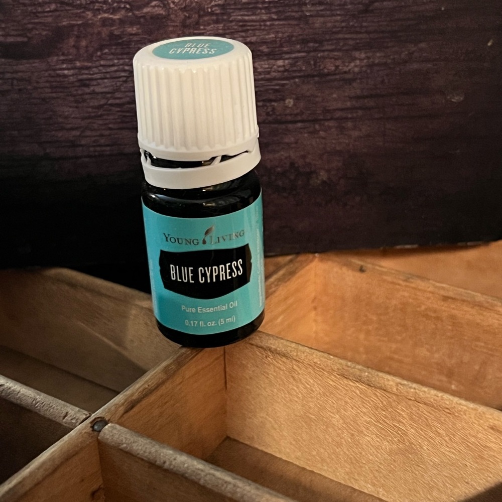 Young Living Blue Cypress Essential Oil - Black and Blue